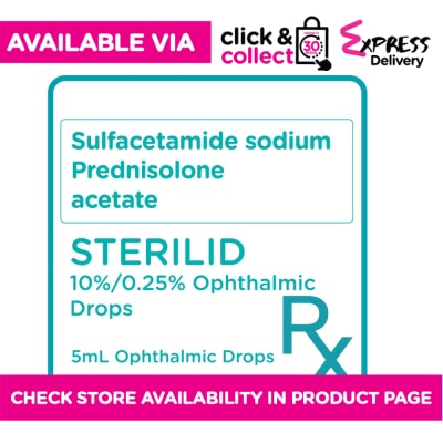 STERILID Sulfacetamide + Prednisolone 10%/0.25% Eye Drops 5mL [PRESCRIPTION REQUIRED]