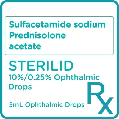 STERILID Sulfacetamide + Prednisolone 10%/0.25% Eye Drops 5mL [PRESCRIPTION REQUIRED]