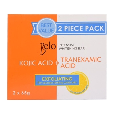 BELO Intensive Whitening Bar Kojic + Tranexamic Acid Exfoliating 65gx2