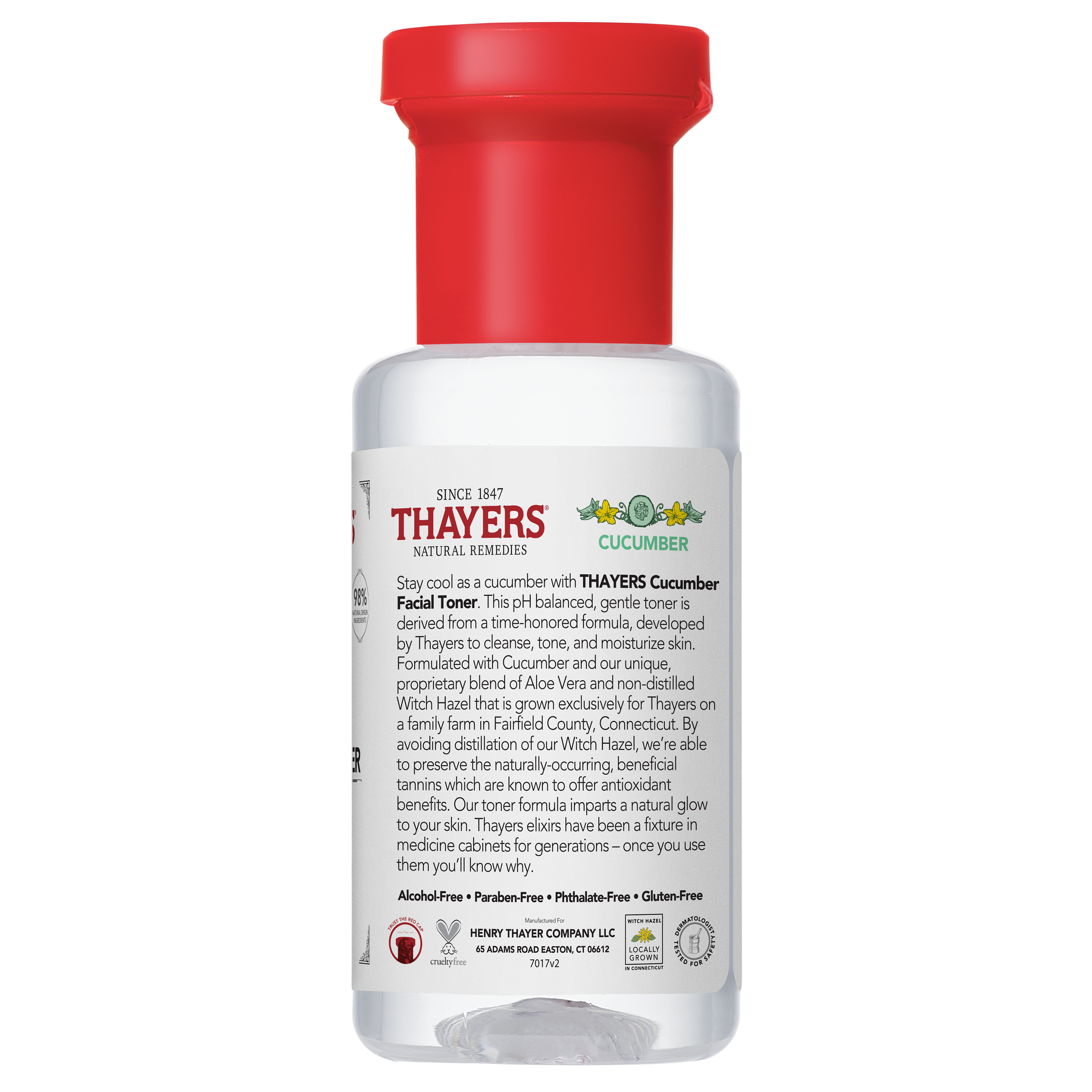 Witch Hazel Aloe Vera Formula Alcohol Free Toner Cucumber 89ml
