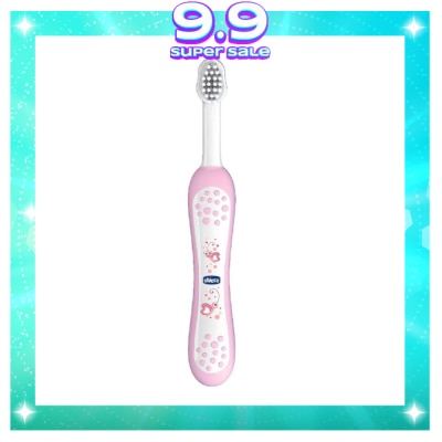 CHICCO Toddler Toothbrush (Pink)