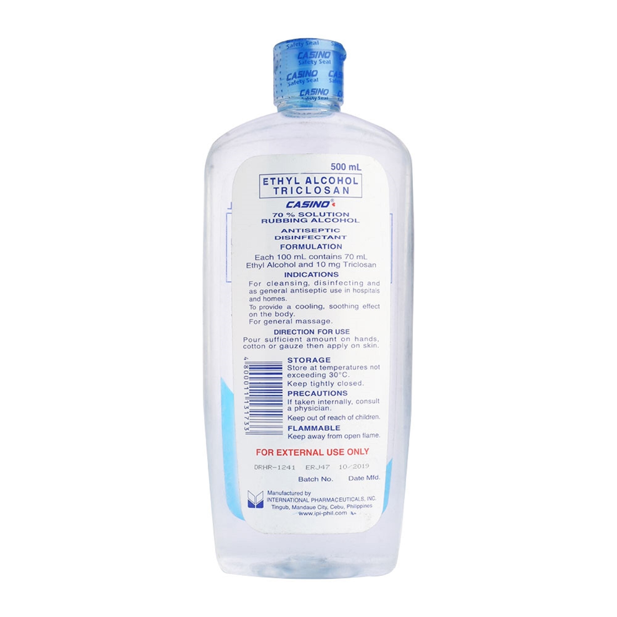 Ethyl Alcohol Triclosan Casino Active 500ml