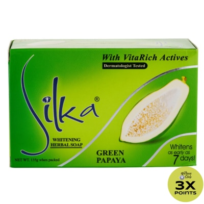 SILKA Green Papaya Whitening Soap 135g