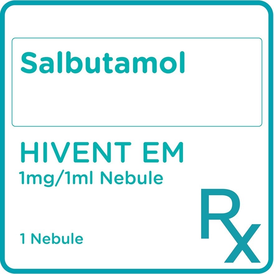 Salbutamol 1mg/ml (0.1%w/v)1 Nebule [PRESCRIPTION REQUIRED]