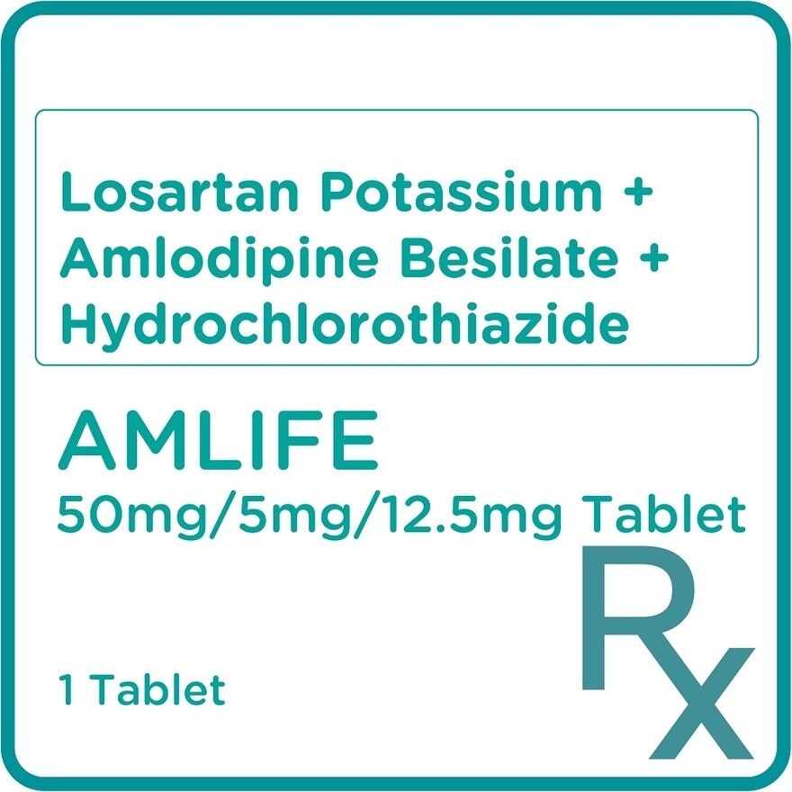 Losartan Potassium + Amlodipine Besilate + Hydrochlorothiazide 50mg/5mg/12.5mg 1 Tablet[PRESCRIPTION REQUIRED]