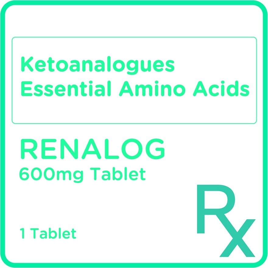 Ketoanalogues Essential Amino Acids 600mg 1 Tablet [Prescription Required]