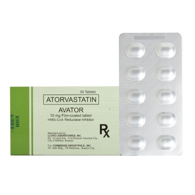 AVATOR Atorvastatin Calcium 10 mg 1 Film-coated Tablet [Prescription Required]