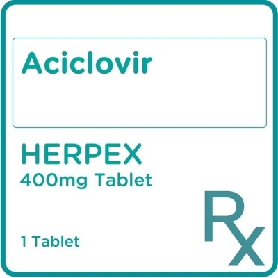 HERPEX Aciclovir 400mg 1 Tablet [PRESCRIPTION REQUIRED]