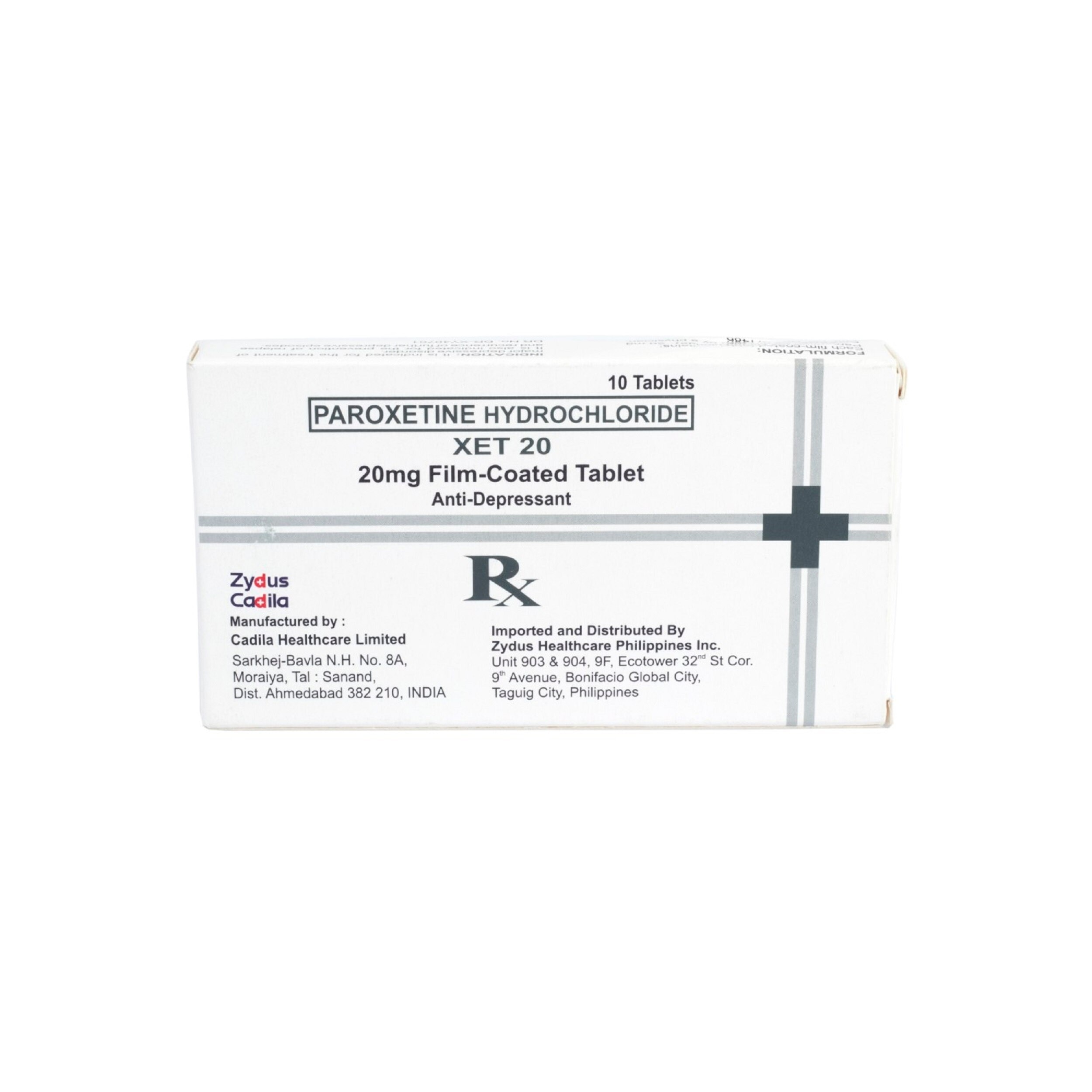 20 Paroxetine 20mg 1 Tablet [PRESCRIPTION REQUIRED]