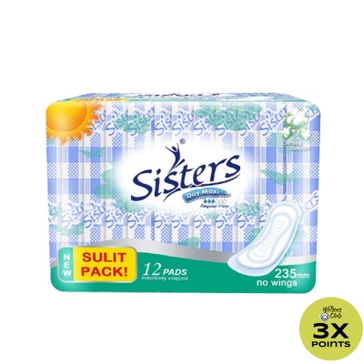 SISTERS Day Maxi 253mm No Wings 12 Pads/pack Family Pack