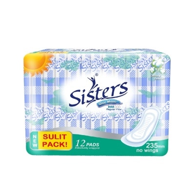 SISTERS Day Maxi 253mm No Wings 12 Pads/pack Family Pack