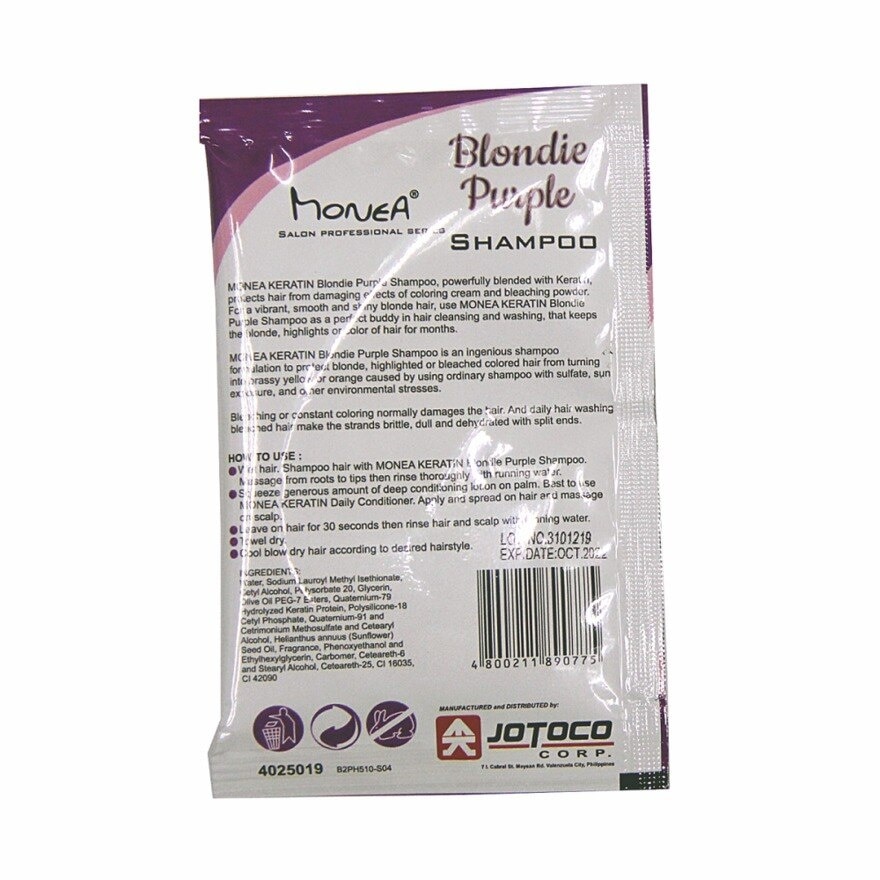 Keratin Blondie Purple Shampoo 20ml