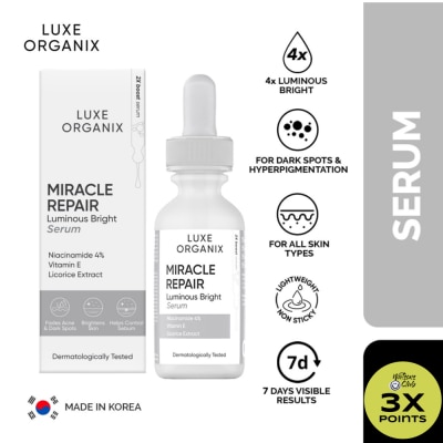 LUXE ORGANIX Luxe Organix Miracle Repair Niacinamide 4% Serum 30ml