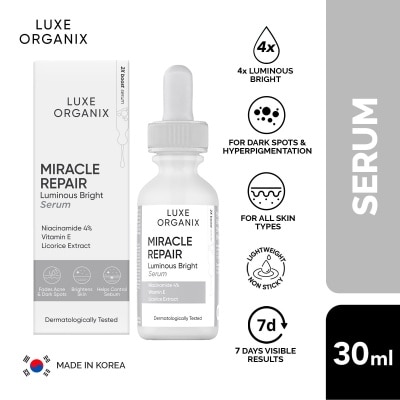 LUXE ORGANIX Luxe Organix Miracle Repair Niacinamide 4% Serum 30ml