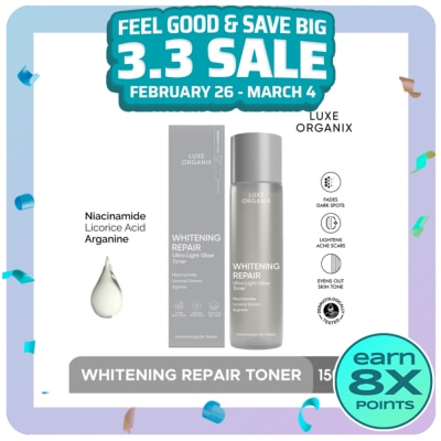 LUXE ORGANIX Luxe Organix Whitening Repair Ultralight Glow Toner 150ml