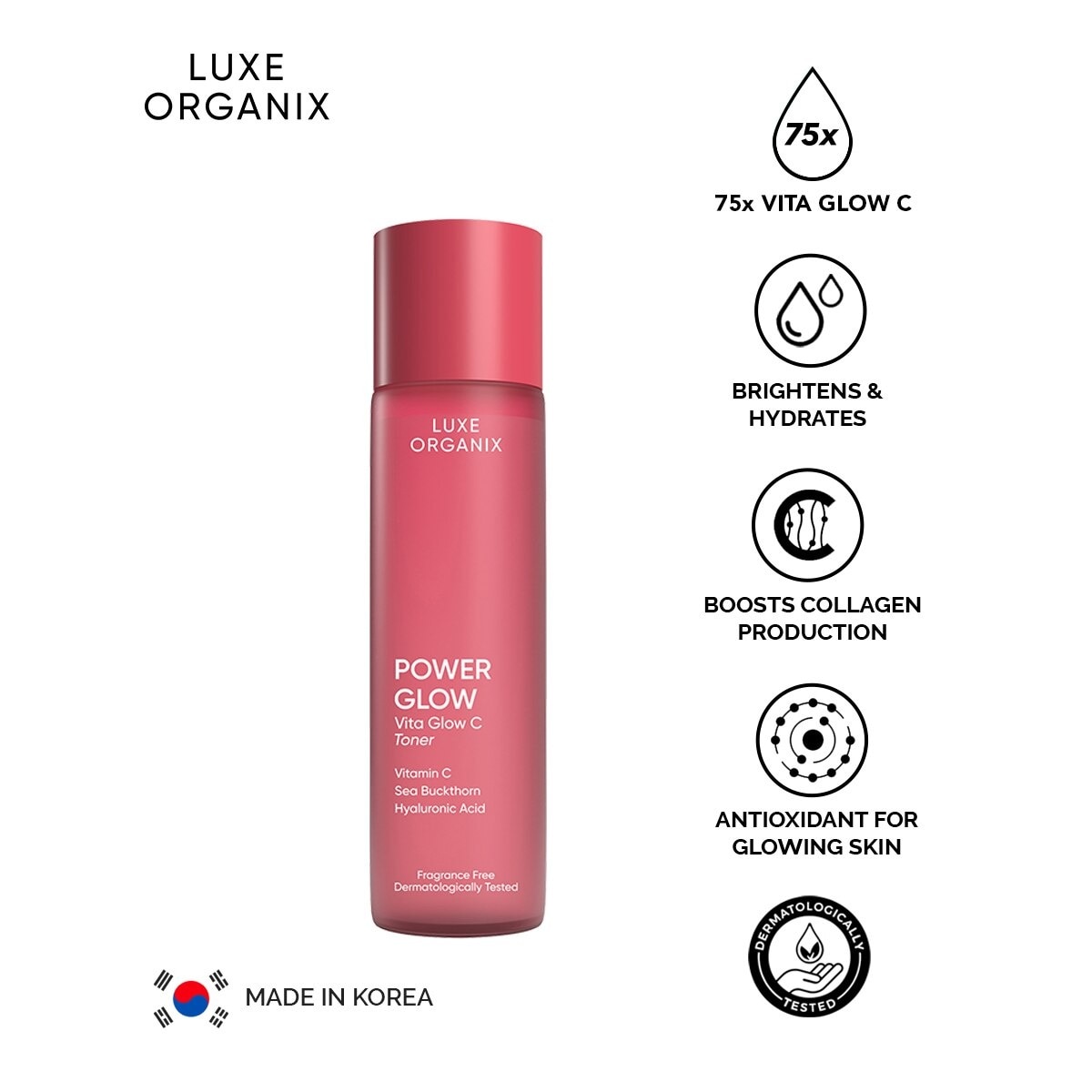 Luxe Organix Power Glow Vita Glow C Toner 150ml