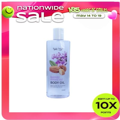 BODY TREATS - Body Oil Lavender Almond Nut 250ml