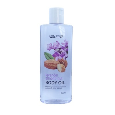 BODY TREATS Body Oil Lavender Almond Nut 250ml