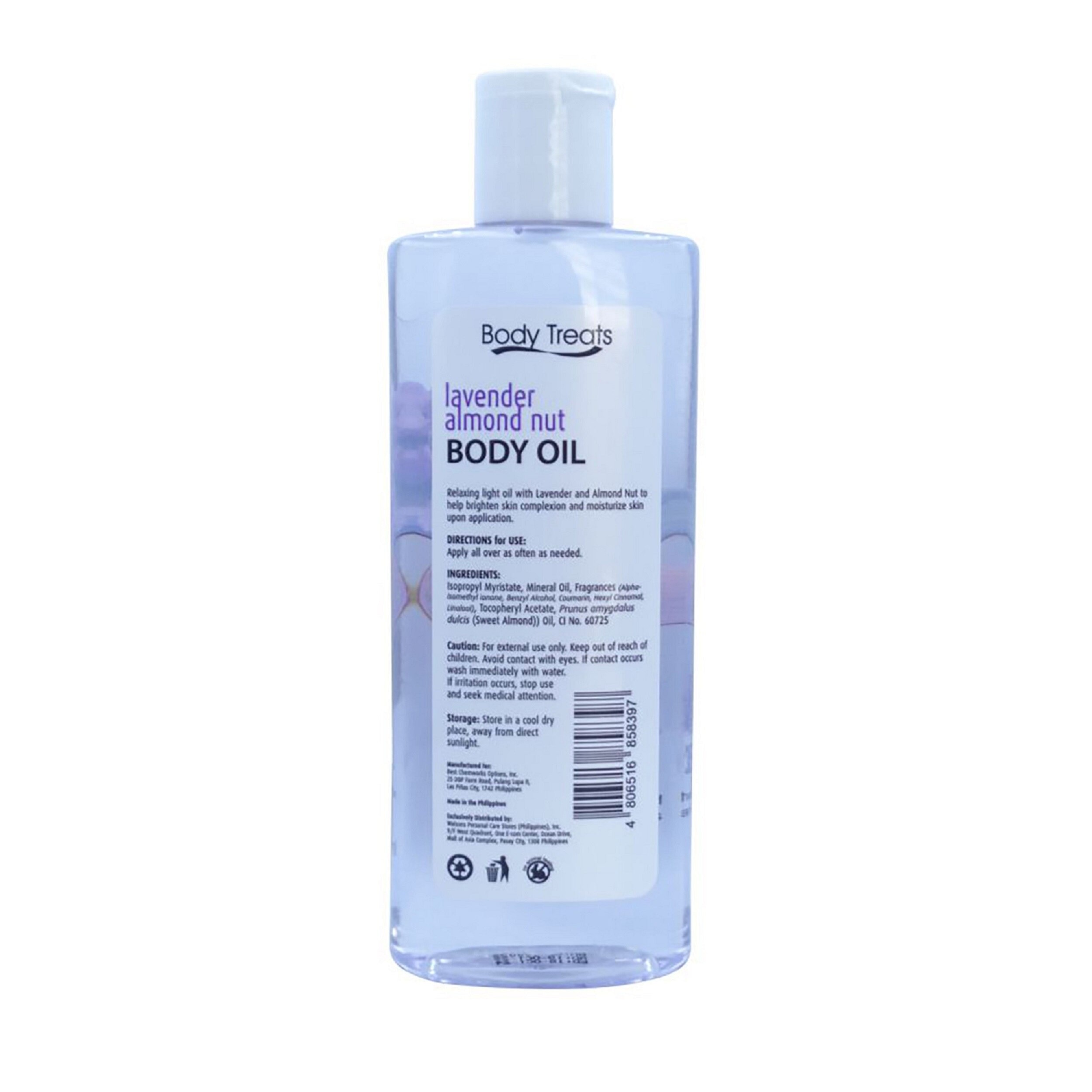 Body Oil Lavender Almond Nut 250ml