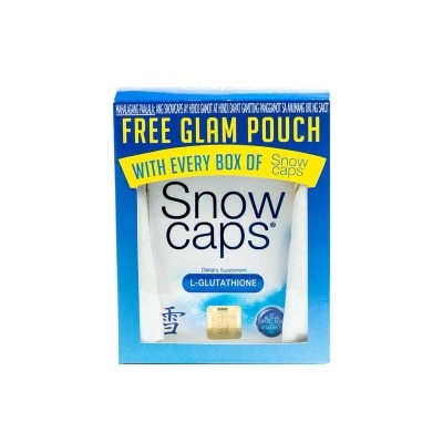 SNOW Caps L-Glutathione Dietary Supplement 30s with FREE Glam Pouch