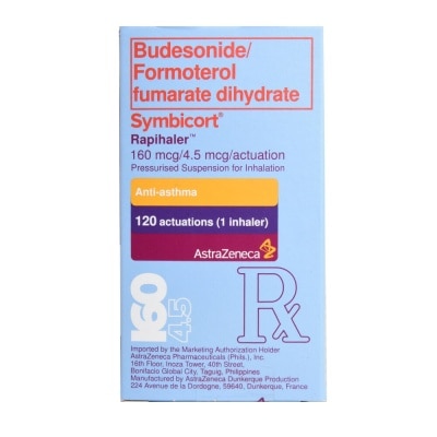 SYMBICORT Budesonide 160mcg + Formoterol fumarate dihydrate 4.5mcg Metered Dose Inhaler 1 Dose [PRESCRIPTION REQUIRED]