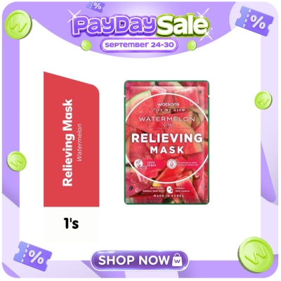 WATSONS Relieving & Moisturising Watermelon Facial Mask 30ml image