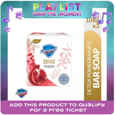 SAFEGUARD - SAFEGUARD SAFEGUARD Detox Face and Body Bar Pomegranate 108gx3