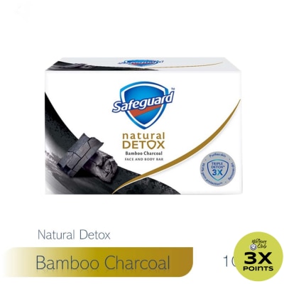 SAFEGUARD SAFEGUARD Detox Face and Body Bar Charcoal 108g