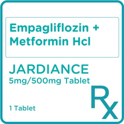 JARDIANCE Empagliflozin + Metformin Hcl 5mg/500mg 1 Tablet [Prescription Required]