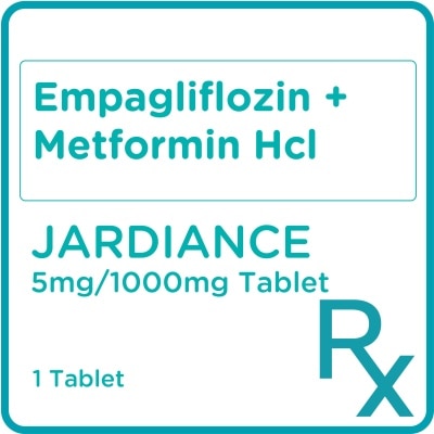 JARDIANCE Empagliflozin + Metformin Hcl 5mg/1000mg 1 Tablet [Prescription Required]