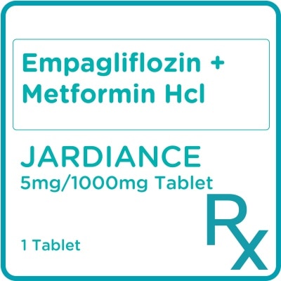 JARDIANCE JARDIANCE DUO Empagliflozin + Metformin HCl 5mg/1000mg 1 Filmcoated Tablet [PRESCRIPTION REQUIRED]