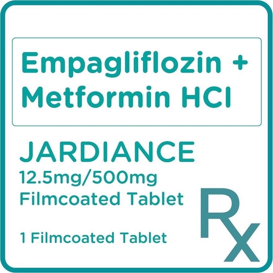 Empagliflozin + Metformin HCl 12.5mg/500mg 1 Filmcoated Tablet  [Prescription Required]