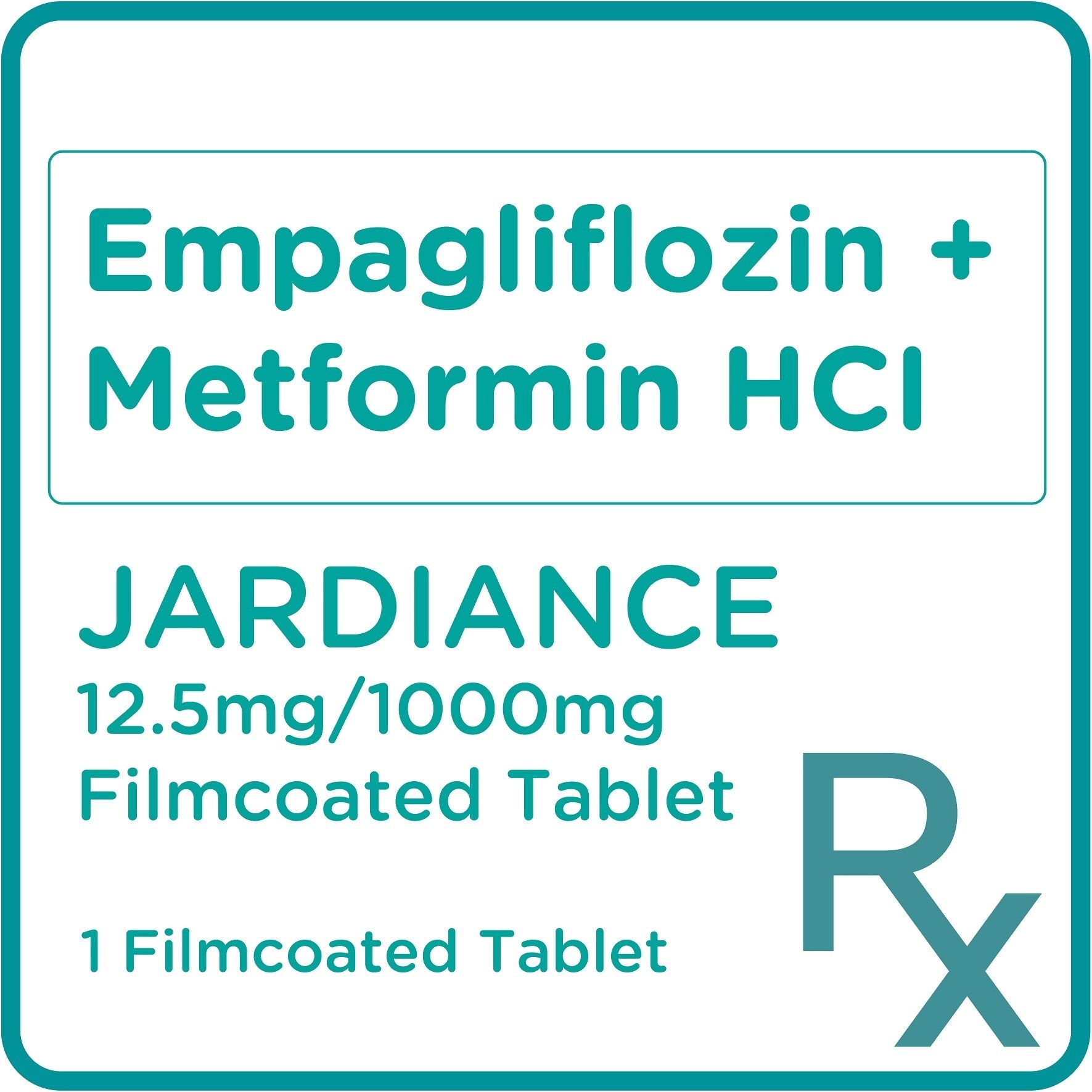 Empagliflozin + Metformin HCl 12.5mg/1000mg 1 Filmcoated Tablet [PRESCRIPTION REQUIRED]