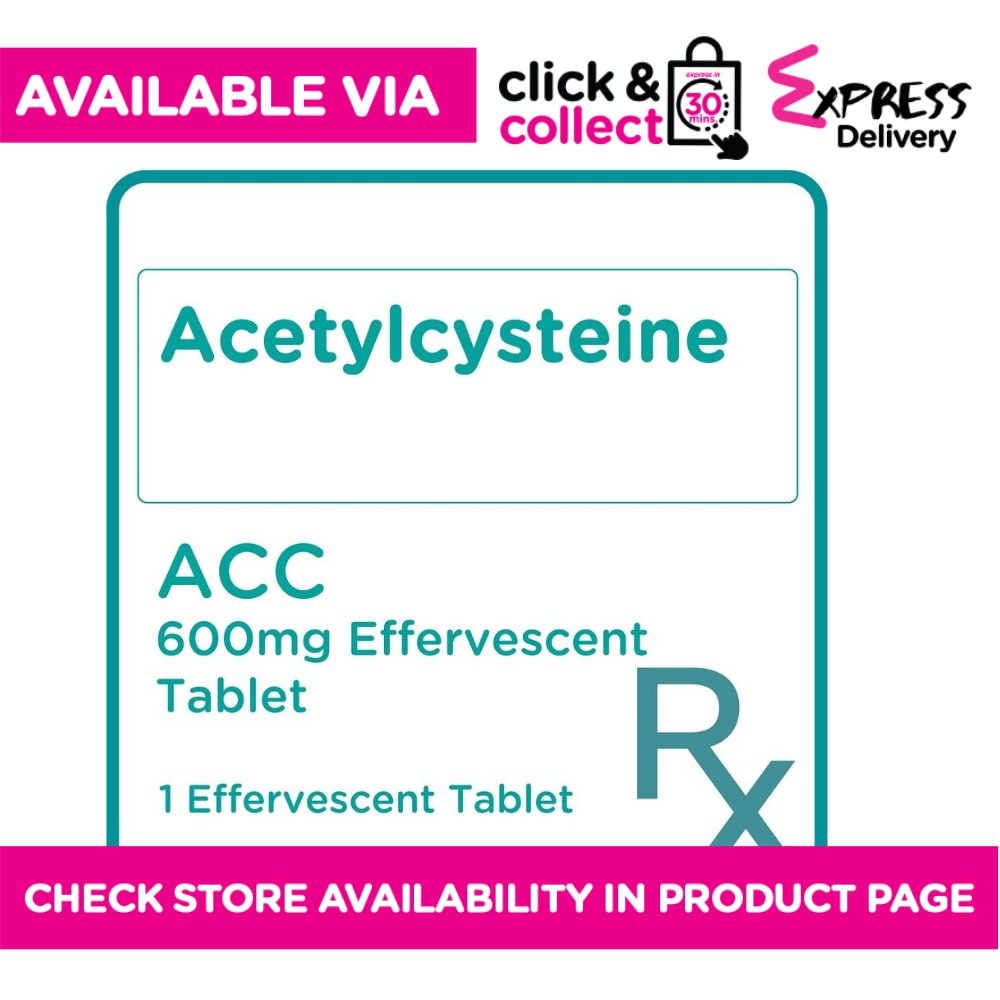 Acetylcysteine  600mg 1 Effervescent Tablet [PRESCRIPTION REQUIRED]