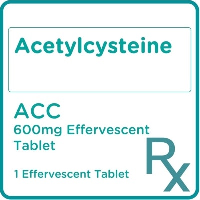 ACC Acetylcysteine  600mg 1 Effervescent Tablet [PRESCRIPTION REQUIRED]