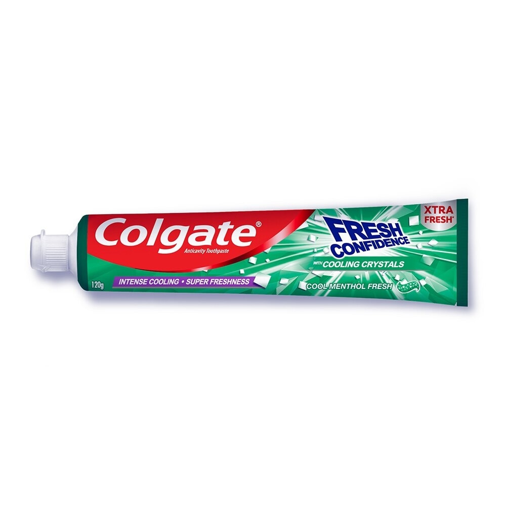 Fresh Confidence Cool Menthol Fresh Toothpaste for Fresh Breath 120g Twin Pack