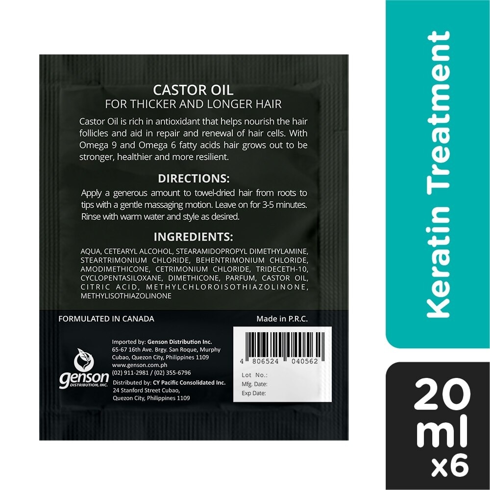 Luxe Organix Premium Keratin Castor 6sx20ml