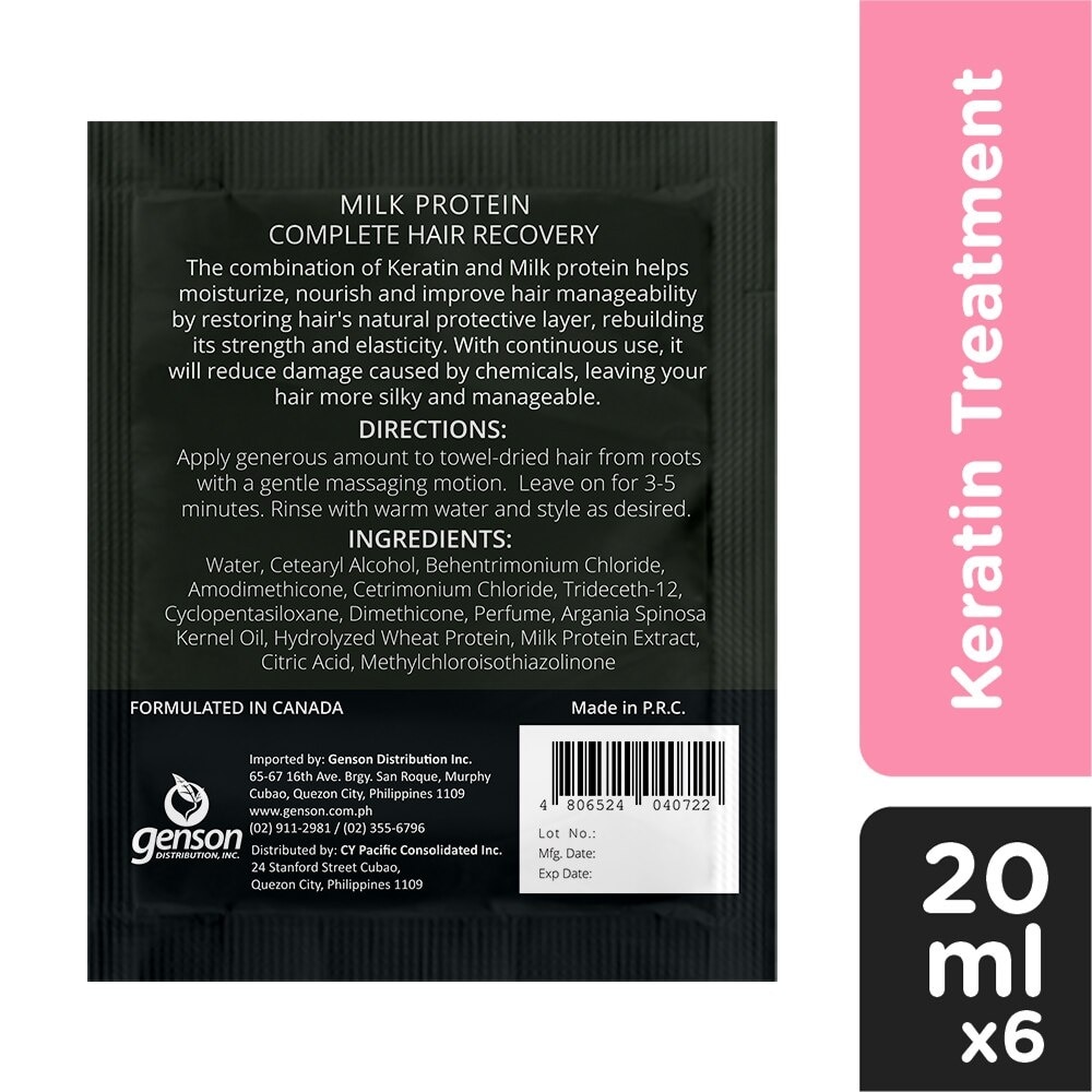 Luxe Organix Premium Keratin Milk Protein 6sx20ml