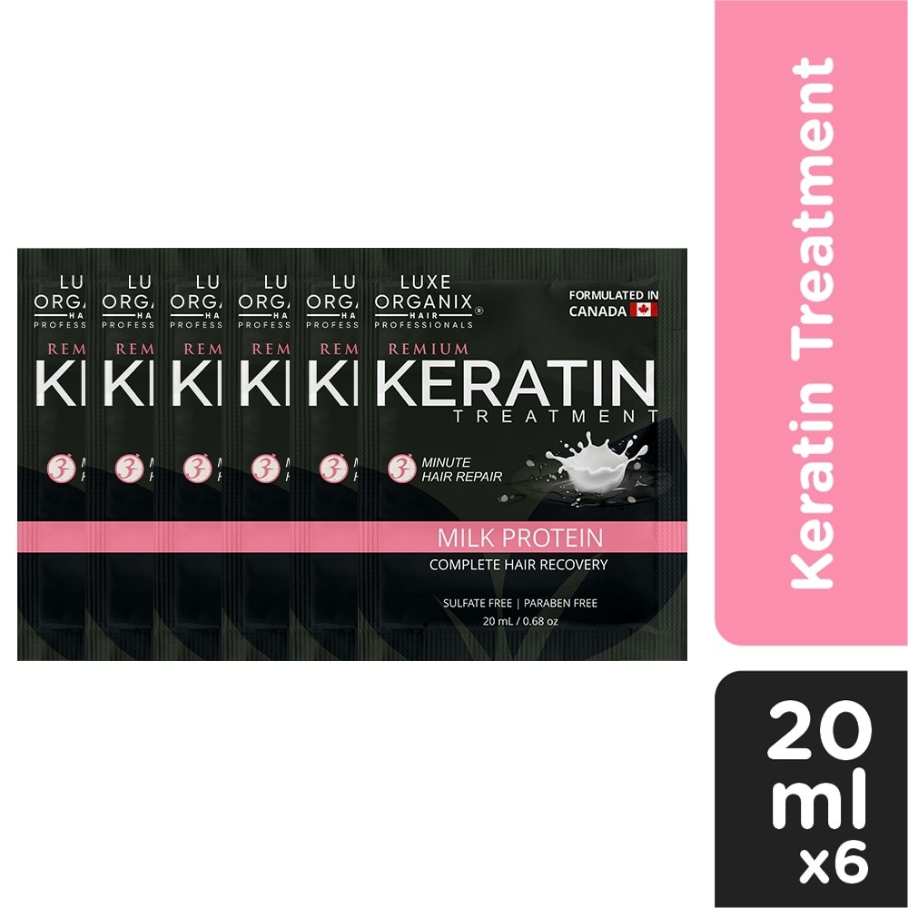 Luxe Organix Premium Keratin Milk Protein 6sx20ml