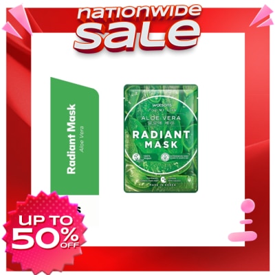 WATSONS Aloe Vera Radiant Moisturising Facial Mask