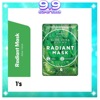 WATSONS Aloe Vera Radiant Moisturising Facial Mask
