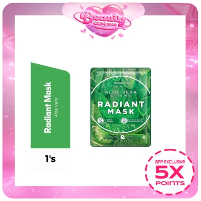 WATSONS - Aloe Vera Radiant Moisturising Facial Mask