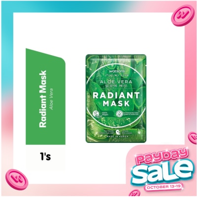WATSONS Aloe Vera Radiant Moisturising Facial Mask image