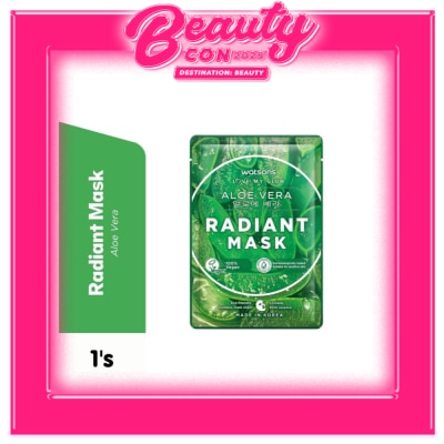WATSONS Aloe Vera Radiant Moisturising Facial Mask