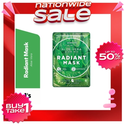 WATSONS Aloe Vera Radiant Moisturising Facial Mask