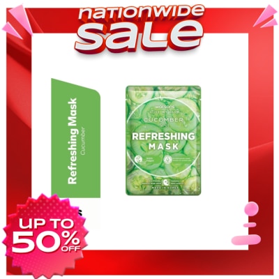 WATSONS Refreshing and Moisturizing with Cucumber Extract Mask 1sheet