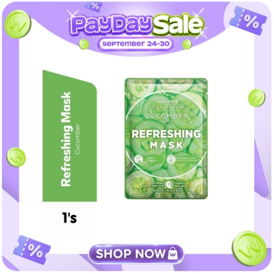WATSONS Refreshing and Moisturizing with Cucumber Extract Mask 1sheet image
