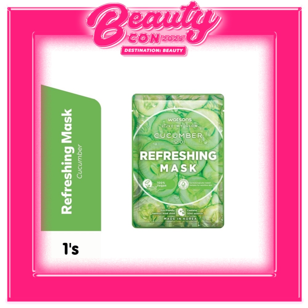 Refreshing and Moisturizing with Cucumber Extract Mask 1sheet