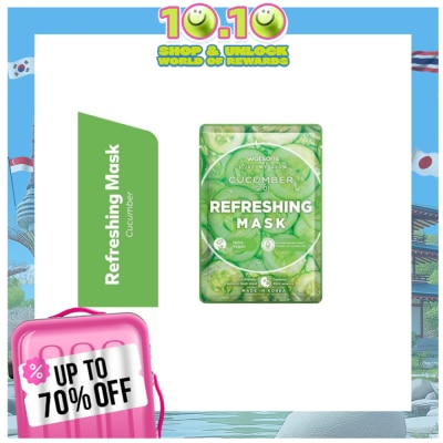 WATSONS Refreshing and Moisturizing with Cucumber Extract Mask 1sheet