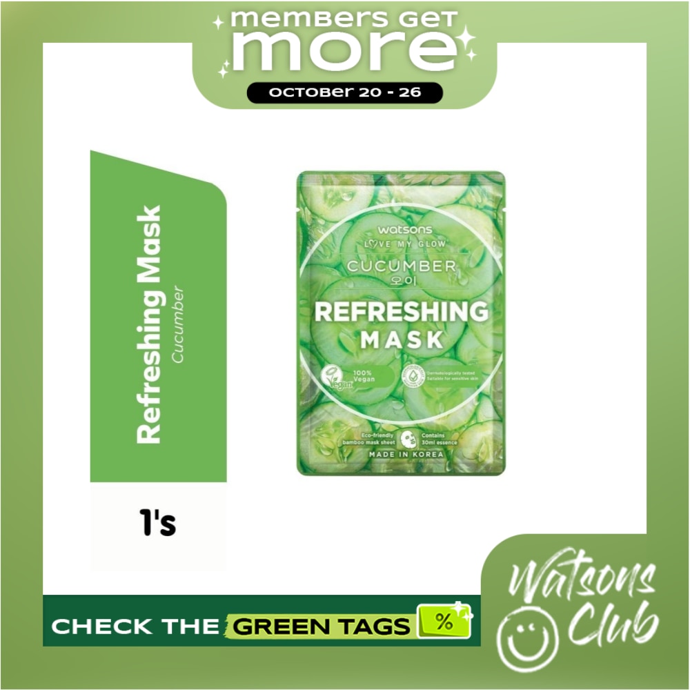 Refreshing and Moisturizing with Cucumber Extract Mask 1sheet image